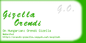 gizella orendi business card